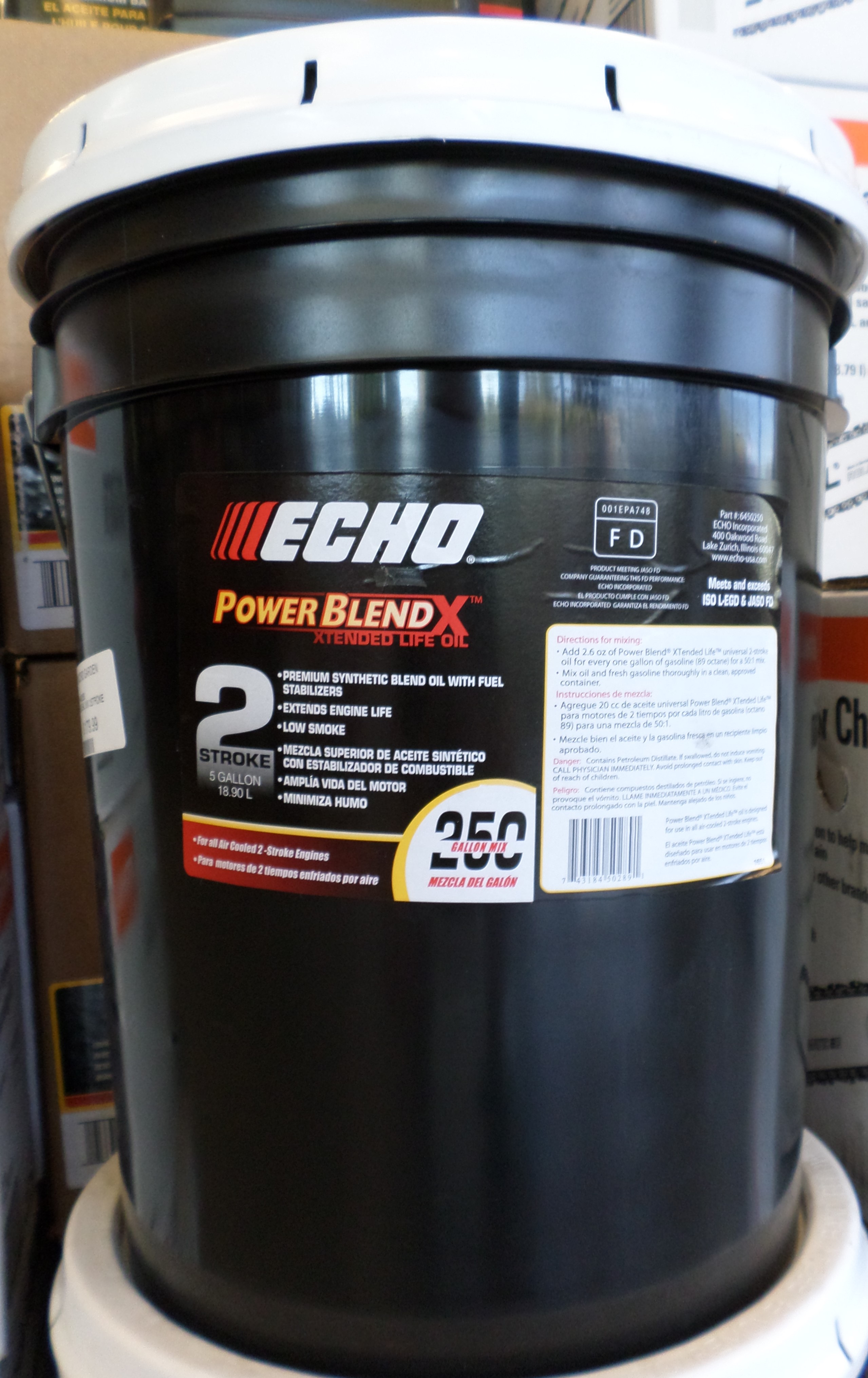 Echo 6450050 One Gallon Bottle Of Power Blend 2-Cycle 50:1 Oil Mix